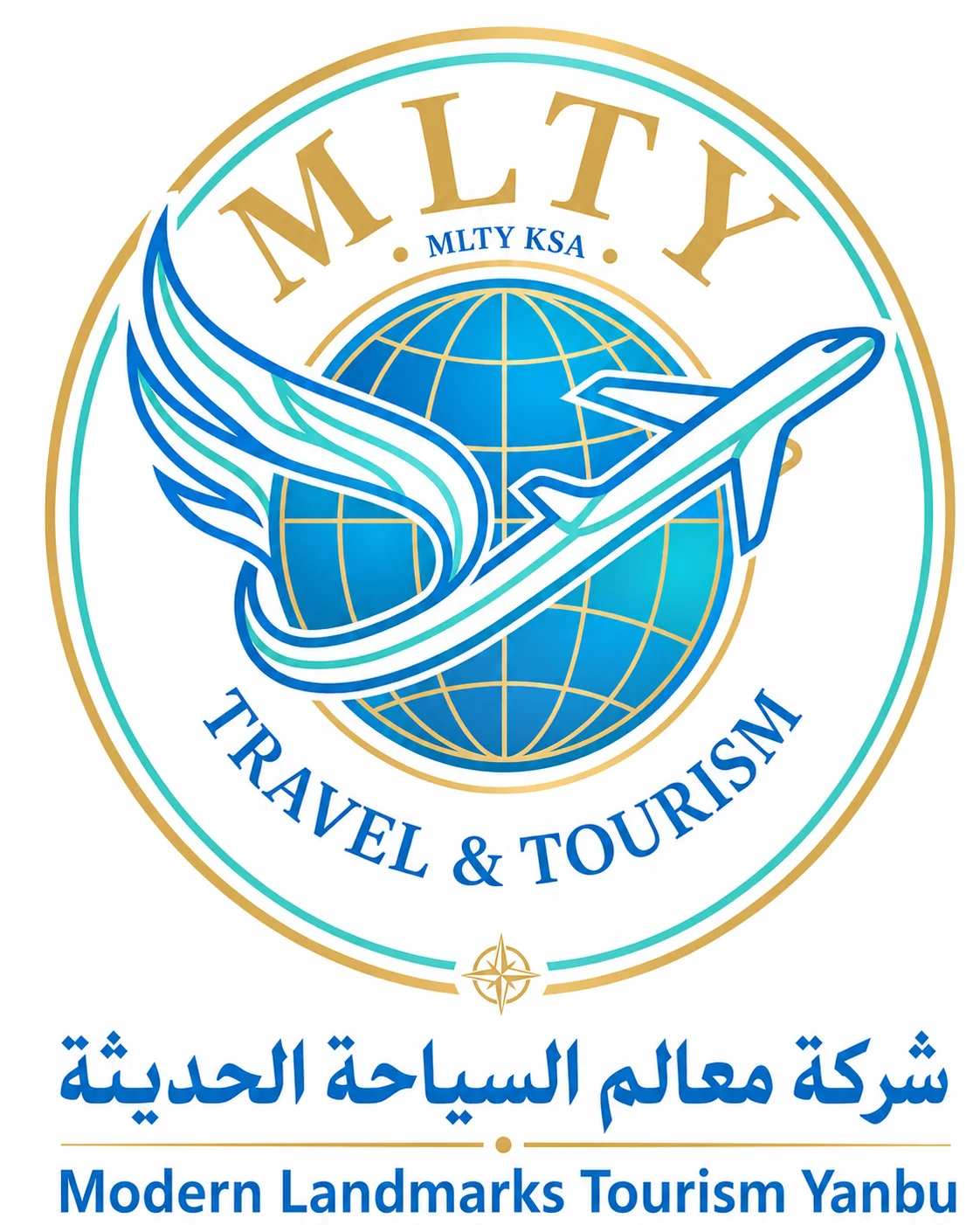 شعار شركة معالم السياحة الحديثة